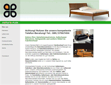 Tablet Screenshot of natura-flex.com
